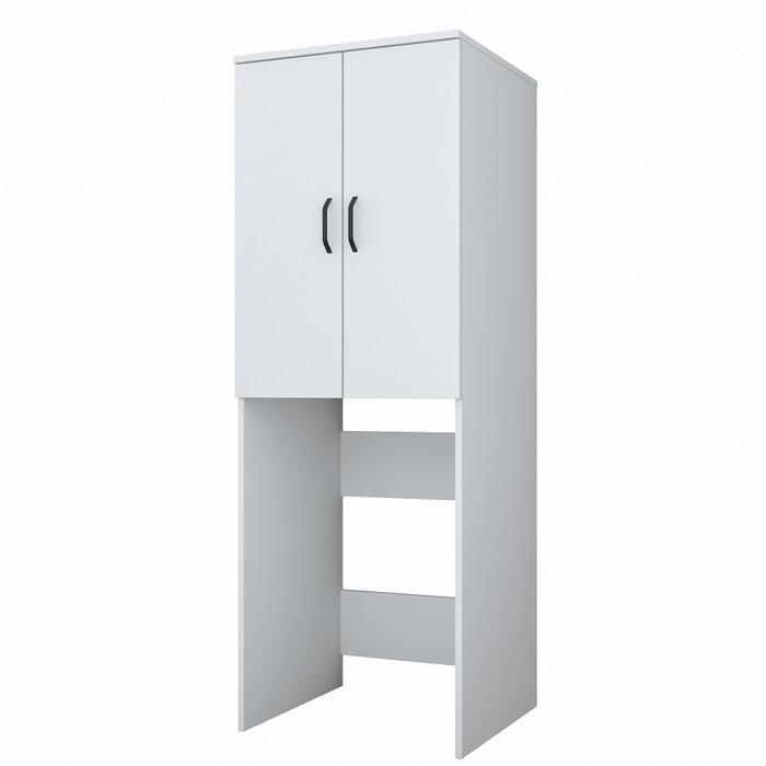 Hanah Home KD110 - 3192 Gabinete para Lavadora, Blanco, 65cm Ancho x 181.8cm Alto x 62.5cm Profundo